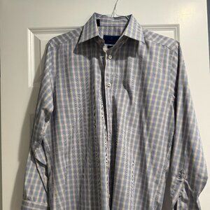 (3) Men's Dress Shirts - David Donahue Trim 16x32/33